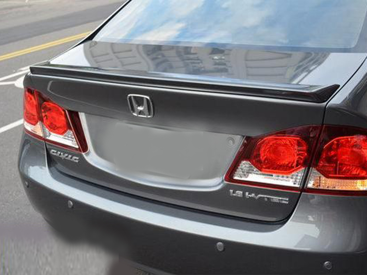 Honda civic trunk lip spoiler #6