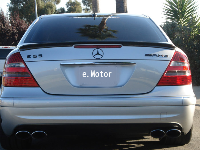 Mercedes w211 trunk spoiler #7